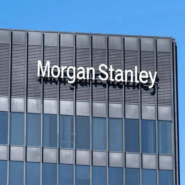 Modern Morgan Stanley headquarters building showcasing corporate office architecture.